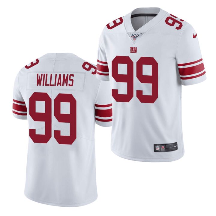 Men New York Giants #99 Leonard Williams Nike White 100th Vapor Limited NFL Jersey->new york giants->NFL Jersey